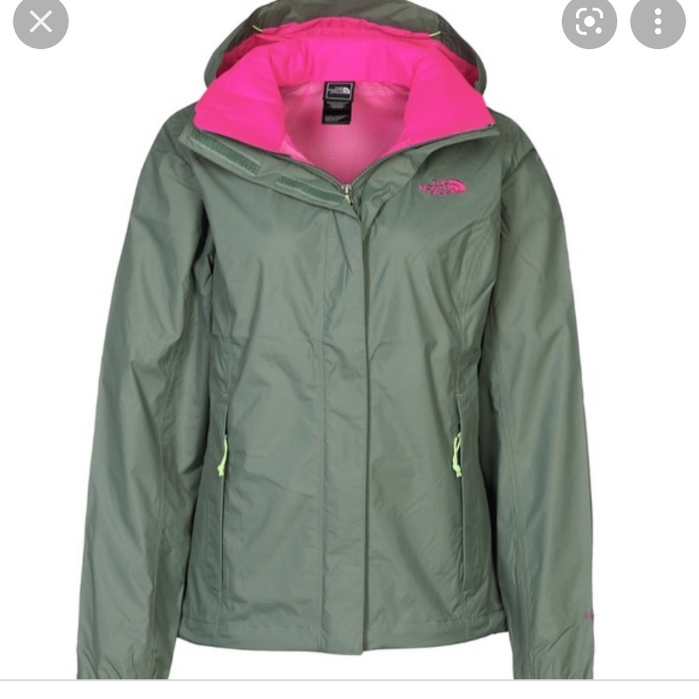 North face rain jacket womens medium